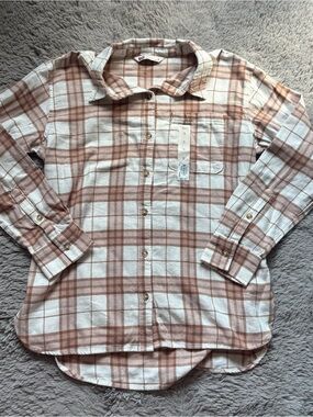 NWT SO long Sleeve Flannel Button up 100% Cotton Shirt Size Small